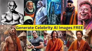 How to generate celebrity AI images how to make celebrities using ai free ai image generator website