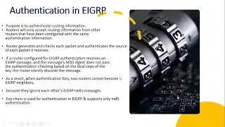 EIGRP Part 11 | How To Configure Authentication In EIGRP | MD5 Authentication| Interface Based Auth.