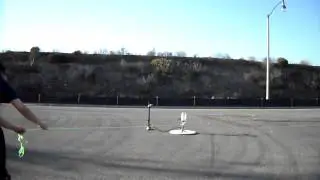 Water Bottle Rocket Test Launch