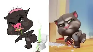 Laugh with My Talking Tom 2 Funny Drawing Meme - Crazy Fails | Funny Cartoon Compilation