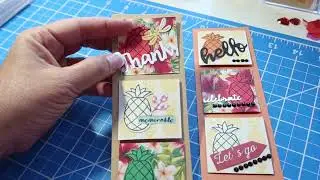 #twinchiefirsttuesday Aloha🌴Twinchies Made Using Lawn Fawn Stamp & Die Set #craft #hawaii