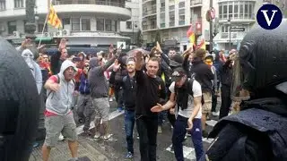 Primera condena a ultras en València por atacar a manifestantes el 9 d'Octubre de 2017