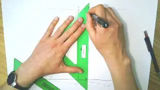 AE typography design with technical drawing tools