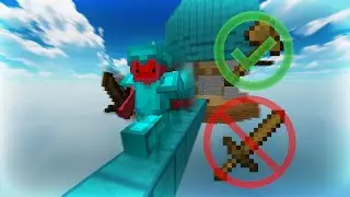 BEDWARS Pero CAMBIO la ESPADA POR EL HACHA