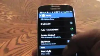 Adjust Screen Timeout for Samsung Galaxy S4