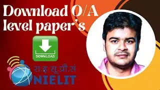 Download nielit o level a level previous year papers ll  Download nielit O level previous papers