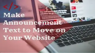 How to Setup a Sliding Text in a Website