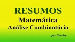Analise Combinatória - Resumo