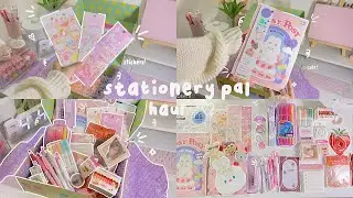 🎀 back to school stuffs | Stationery pal haul˚ ༘♡ | 🍓unboxing | cute & aesthetic items 📚🌷
