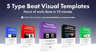 Type Beat Visual Template [4 + 1 FREE] (animated/customizable) for Premiere Pro CC (2019 and newer)
