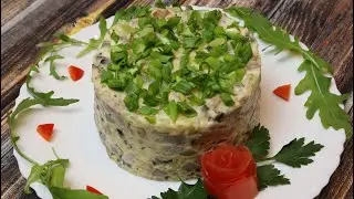 НЕОБЫЧНЫЙ НОВОГОДНИЙ САЛАТ ИЗ ГОВЯЖЬЕГО ЯЗЫКА, гостям понравится очень вкусный!!