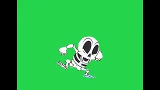 YTP SOURCE - Bunnicula spooky scary skeleton green screen