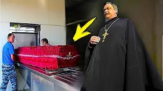 The coffin was already near the stove when suddenly there was a knock!