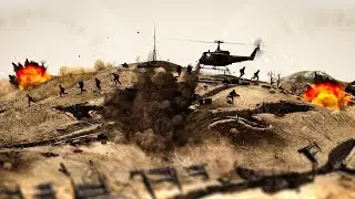 INTENSE VIETNAM WAR HILLTOP FIREBASE SIEGE!