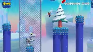 ♪Blue Winter, Red Desert♪KaizoLt by Khazz 🍄Super Mario Maker 2 ✹Switch✹ No Commentary 
