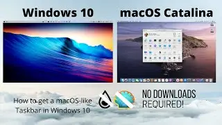 How to get macOS-like taskbar in Windows! | NO DOWNLOADS REQUIRED! | It's Omega Tech!
