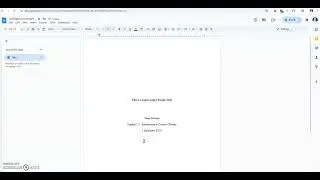 Formatting Chicago Style using Google docs