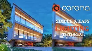 3ds Max Corona Render  Exterior Night Render Tutorial (Step By Step ) +Voice over