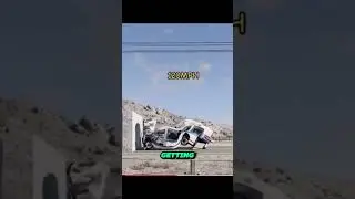 Car crashes at different speeds. #carcrash #shorts