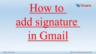 How to add signature to Gmail