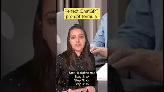 How to use ChatGPT prompts | Master the perfect Chat GPT Prompt formula  #shorts