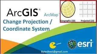 How To Change The Projection In ArcMap - Change The Coordinate System (Including Datum Or Spheroid)