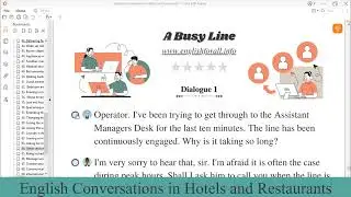 English Conversation | A busy line