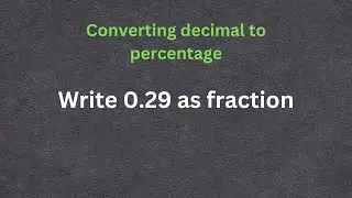 Converting Decimal to Percentage