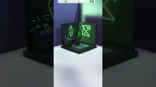 Custom plumbob office! - day 20 ✨️ 
