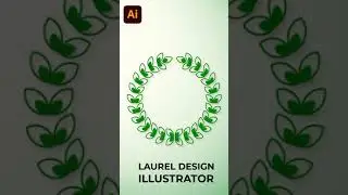 How to design Laurel leaves In Adobe #illustrator #shorts