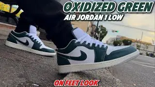 Air Jordan 1 Low Oxidized Green - On Feet Look 👀