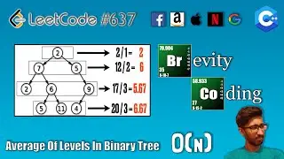 [C++] - Leetcode 637 - Average of Levels in Binary Tree in  O(N) Complexity