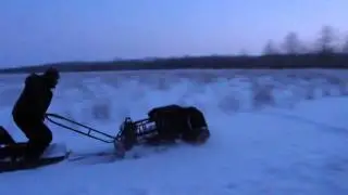 На SnowDog по снежной целине. 24.01.16.(1)