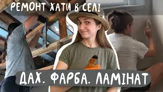 Зробили електрику / розвалили стелю у веранді / почали фарбувати стіни / купили ламінат