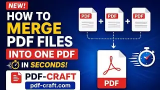 How to Merge PDF Files in Seconds! (Free & No Software Required) 📄🔗