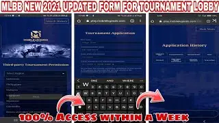 How to create tournament lobby room in mobile legends ?! | latest application within 2 Week Approval
