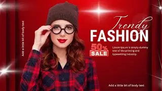 Fashion Banner Design || Banner In Canva || Banner Design
