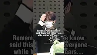 Yes, it was lee know who said this 😭 