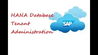 HANA Database Tenant Administration
