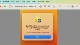 How I Fix Quicktime Screen Recording Error macOS Ventura