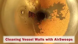 Cleaning Vessel Walls With AirSweep | Bin Hopper Material Flow Test