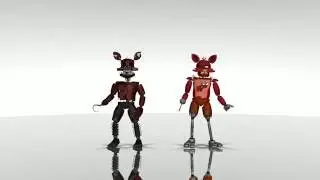 [MMD-Scream] Foxy and Nightmare Foxy