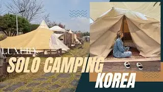 beautiful luxury solo camping Korea/Camping VLOG
