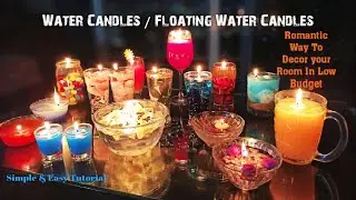 Water Candles DIY | NO WAX Easy WATER FLOATING CANDLE Making Tutorial
