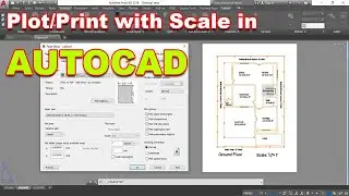 AutoCAD Print Setup ( sheets, scale, export to PDF ) || Plot with Scale in AutoCAD