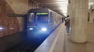 Электропоезд 81-760 Ока На Станции Нагатинская // 10 Декабря 2022