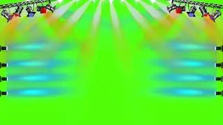 Luci Colorate su Schermo Verde 2022  - Bright Colorful Concert Stage Lights Green Screen Animation