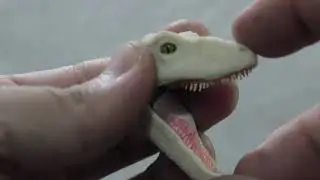 Testing Velociraptor's Head for Stop Motion Puppet