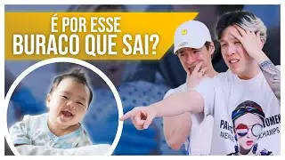 HOMENS REAGINDO A PARTO NORMAL E CESARIANA
