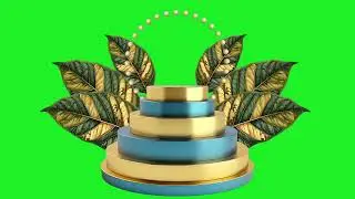 Product podium 3D mock up loop animation green screen footage | 4K footages | GreenScreen Vfx
